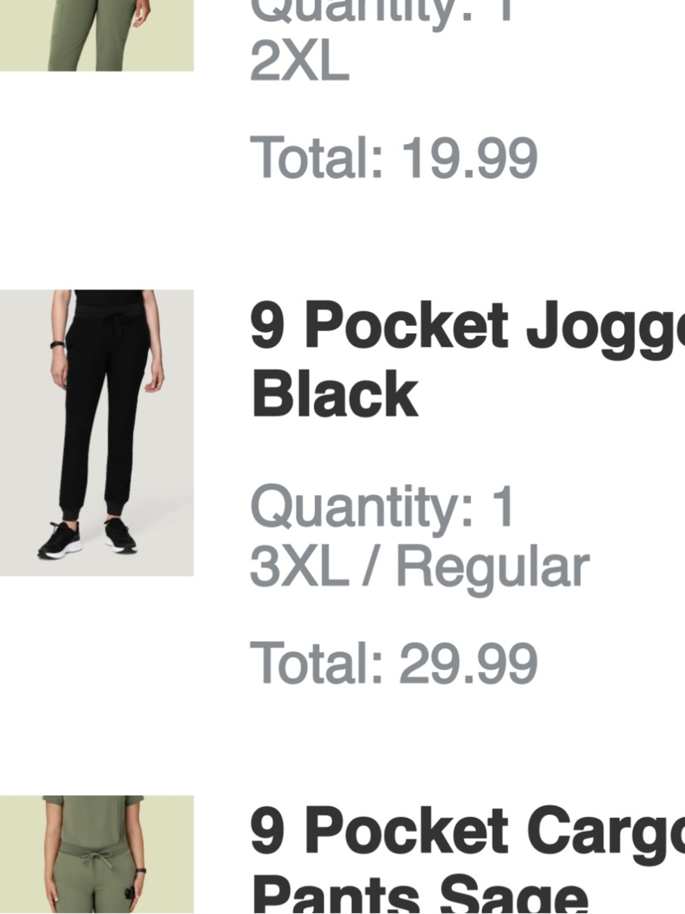Mandala Scrubs 9 Pocket Jogger Pants - Black